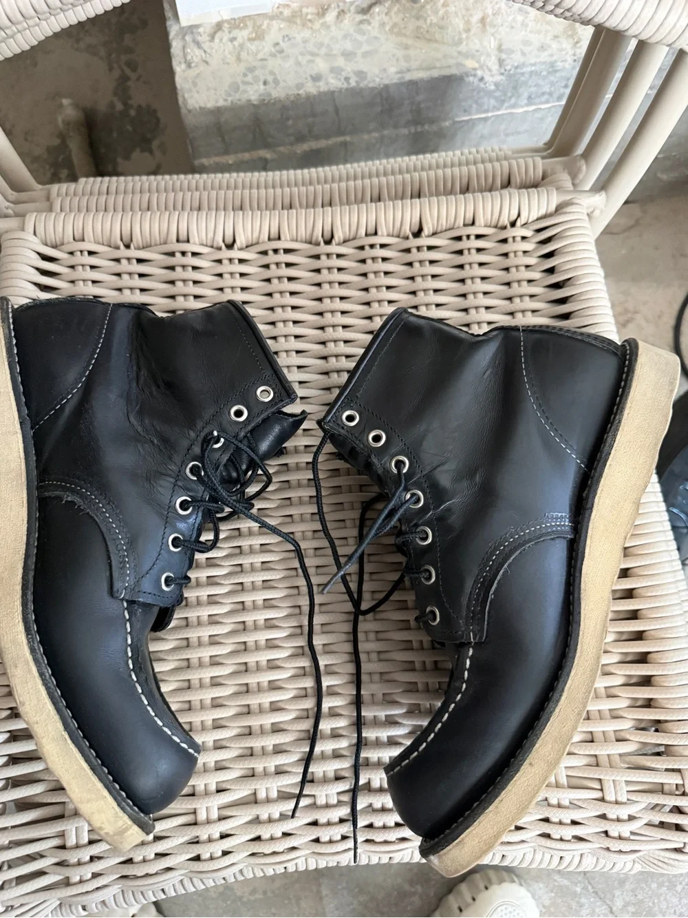 Red Wing 8849 Classic Moc Black Prairie Boots 9D